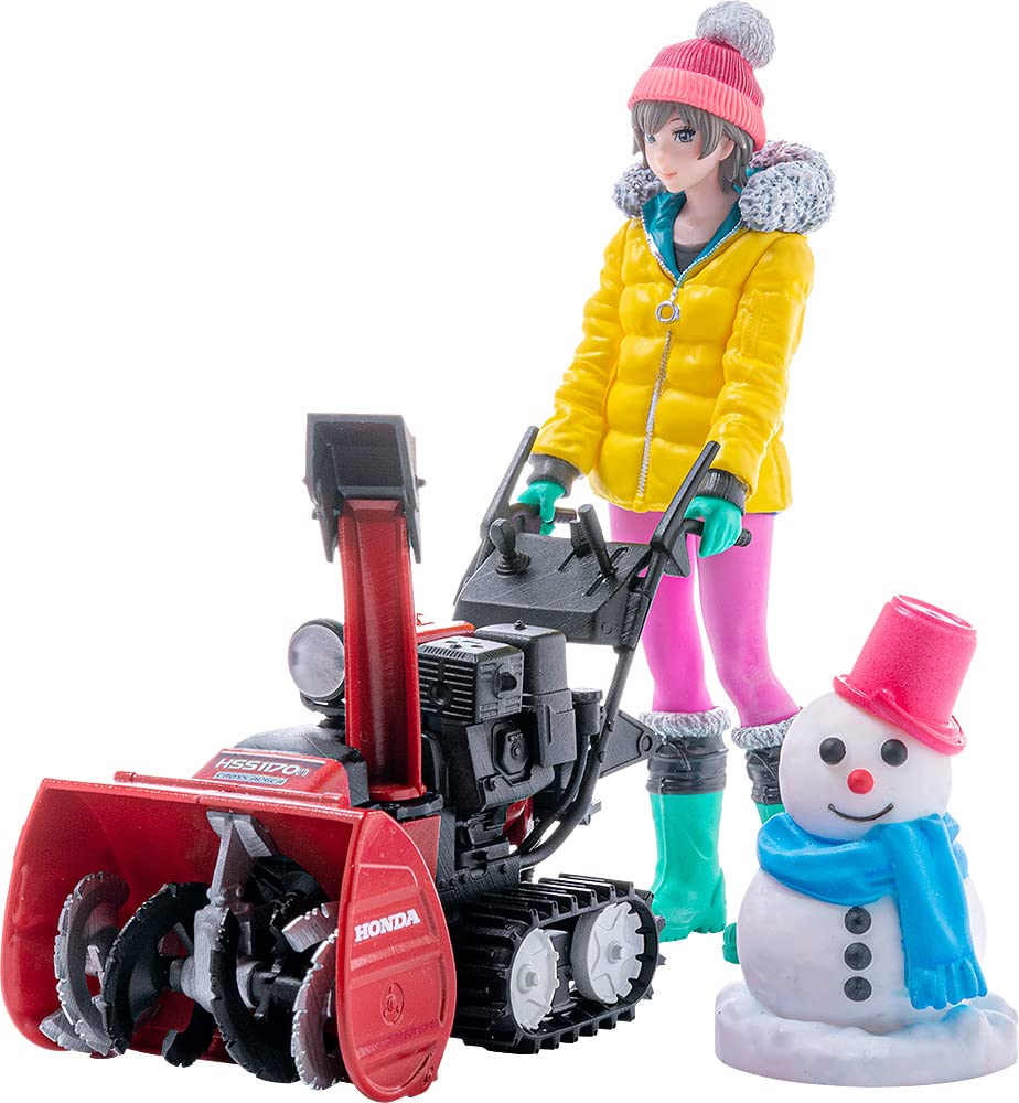 

PLAMAX MF 62 minimum factory Minori with Honda small snow blower scale assembly type plastic model HSS1170n[JX] 1/20