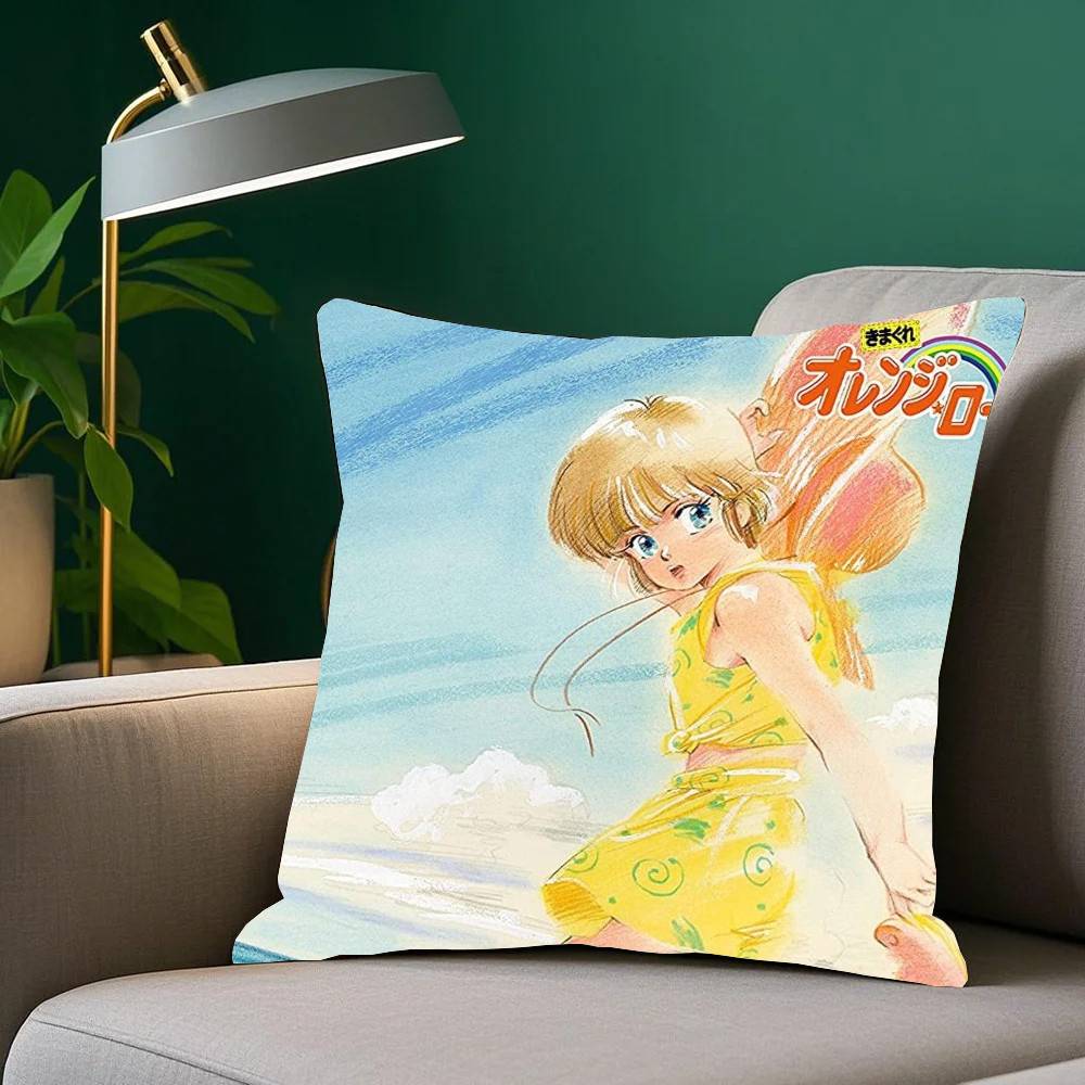 ANIME K-Kimagure Orange Road Pillow Case Home Decor Throw For Sofa Bed Car Room Decor Gift Idea