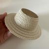 Doll Sun Hat With Ear Cutouts Empty Top Straw Hat  For Costume Cosplay Decorative Party Accessory In Assorted Color