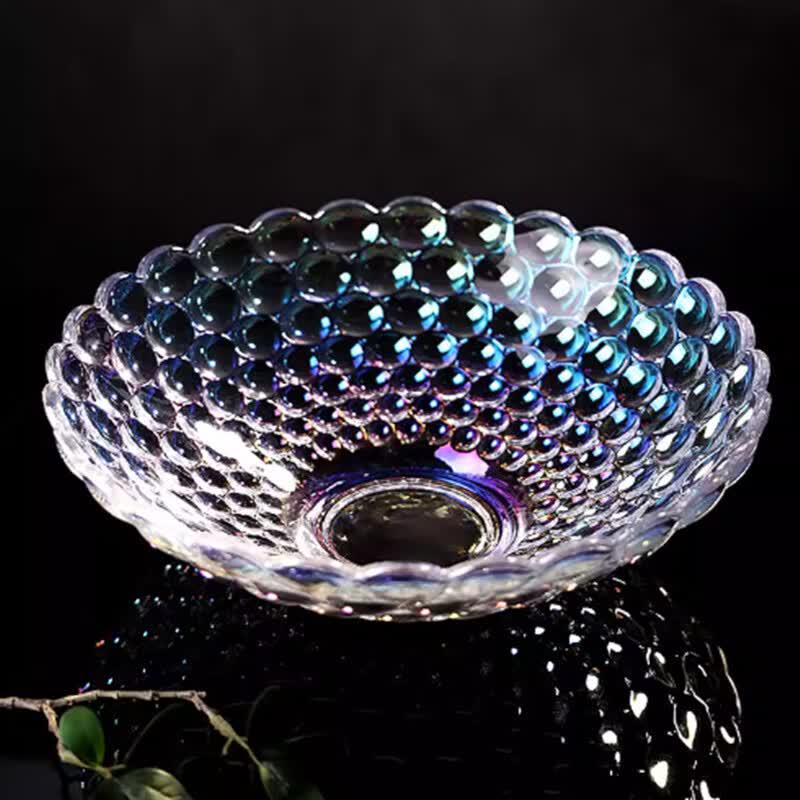Elegant Crystal Glass Fruit and Snack Bowl