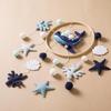 Make Wooden Bed Mobile with and Coral Fluffy Felt Underwater Wall Decor for Baby Birthday Baby Shower Soothes and More Dark Let's Whale, Seahorse,
