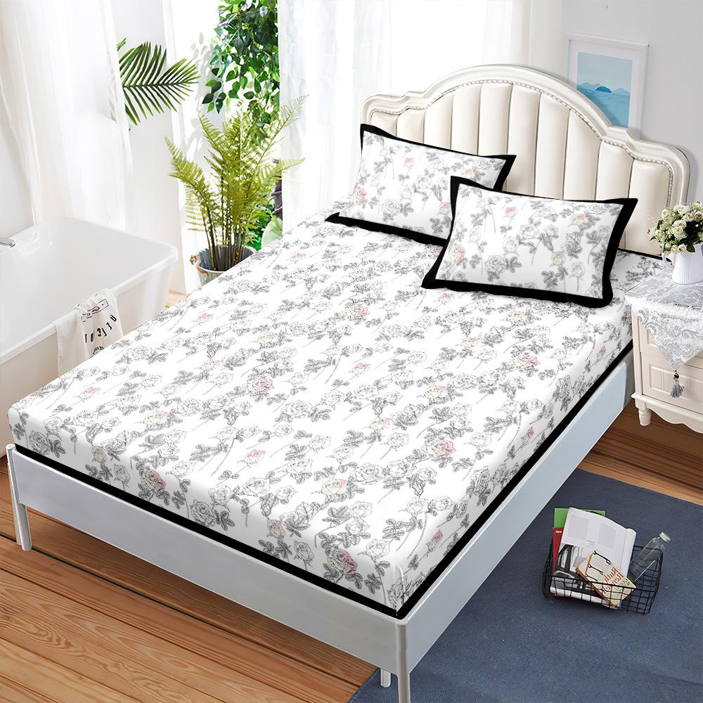 Three-Piece Mattress, Bed Cover, Small Fresh Mattress, Protective Cover, Bed Cover.