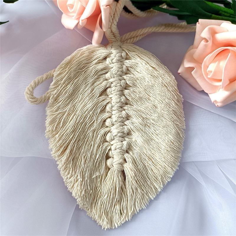 Curtain Tie Backs Hand Woven Cotton Tassel Curtain Straps Tie Decorative Accessories for Living Room Boho Decor