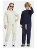Felpa LVLV Bambino Stile Americano Vestibilità Larga Pile Spugna | Pesante Girocollo Marca Trendy