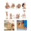 DIY Wooden Animal Decoration Educational Toys Fine Motor Skills Wood Crafts for Kids Small Animals