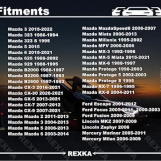 30pcs Splash Shield Fender Liner Retainer Clips Rivet for 3, 6, 2, CX-5, CX-9