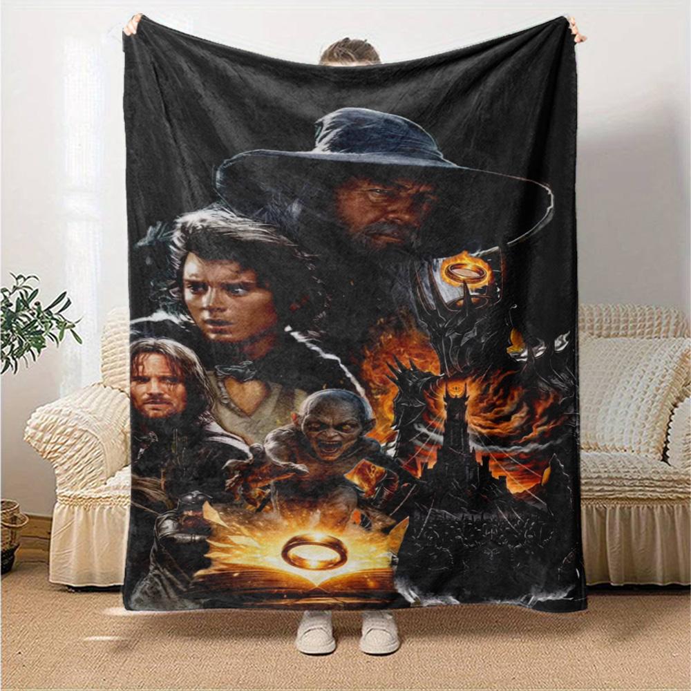Lord Rings Blanket Soft Warm Cozy Perfect for Office Picnics Office Chair for All Occasions Warmthful Decor Birthday Christmas Gift Blanket