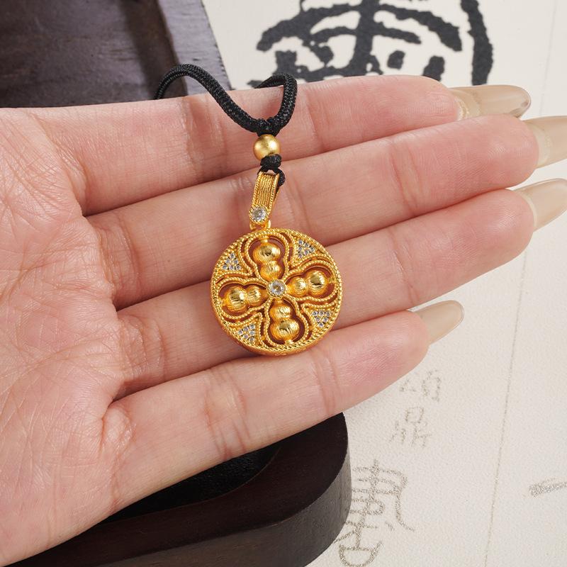 Rotating Gourd Round Brand National Fashion Jewelry Necklace Pendant