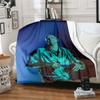 Customizable L-Lauv Singer Soft Flannel Blanket, Warm and Comfortable, Suitable for Picnics, Beds, Sofas, and Home Bedrooms.