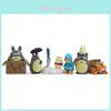 Il Mio Vicino Totoro Gatto Autobus E Ragazza Personaggio Anime Mini Modello Ornamento Set per Regalo E Uso Festa