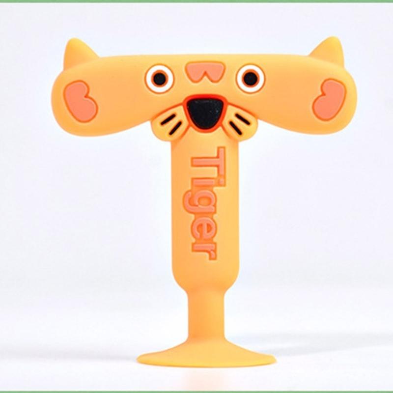 Safe & Non Toxic Silicone Teether Chewable Teething Toy with 26 Letters Cognitive Development for Infants for Boys Girls