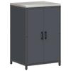 Kitchen Storage Unit HATTEM Anthracite 60 X 50 X 92 Cm Steel