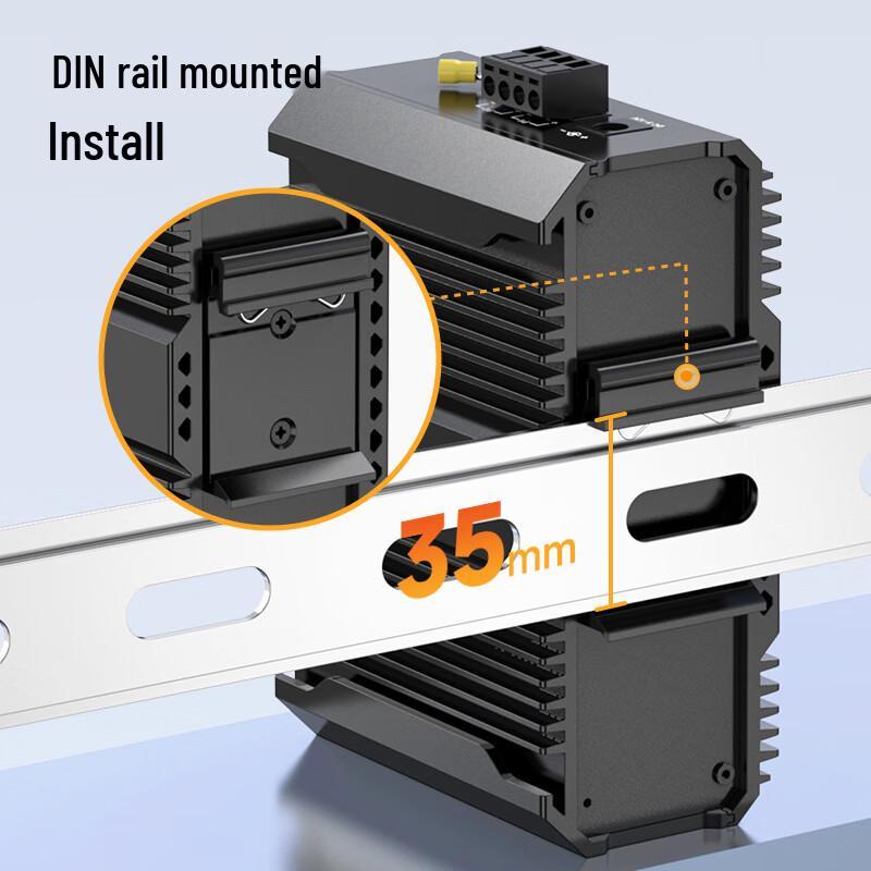 itcom Industrial Gigabit Fiber Optic Transceiver
