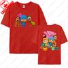 POCOYO  Cartoon Character Family Matching Outfits Cotton Tshirts Gift Short Sleeve Crew Neck Tops Funny Summer Tee Ropa Mujer