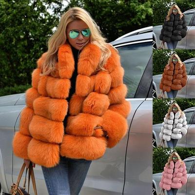 Women's Fashion Fox Fur Jacket Coat ZZ