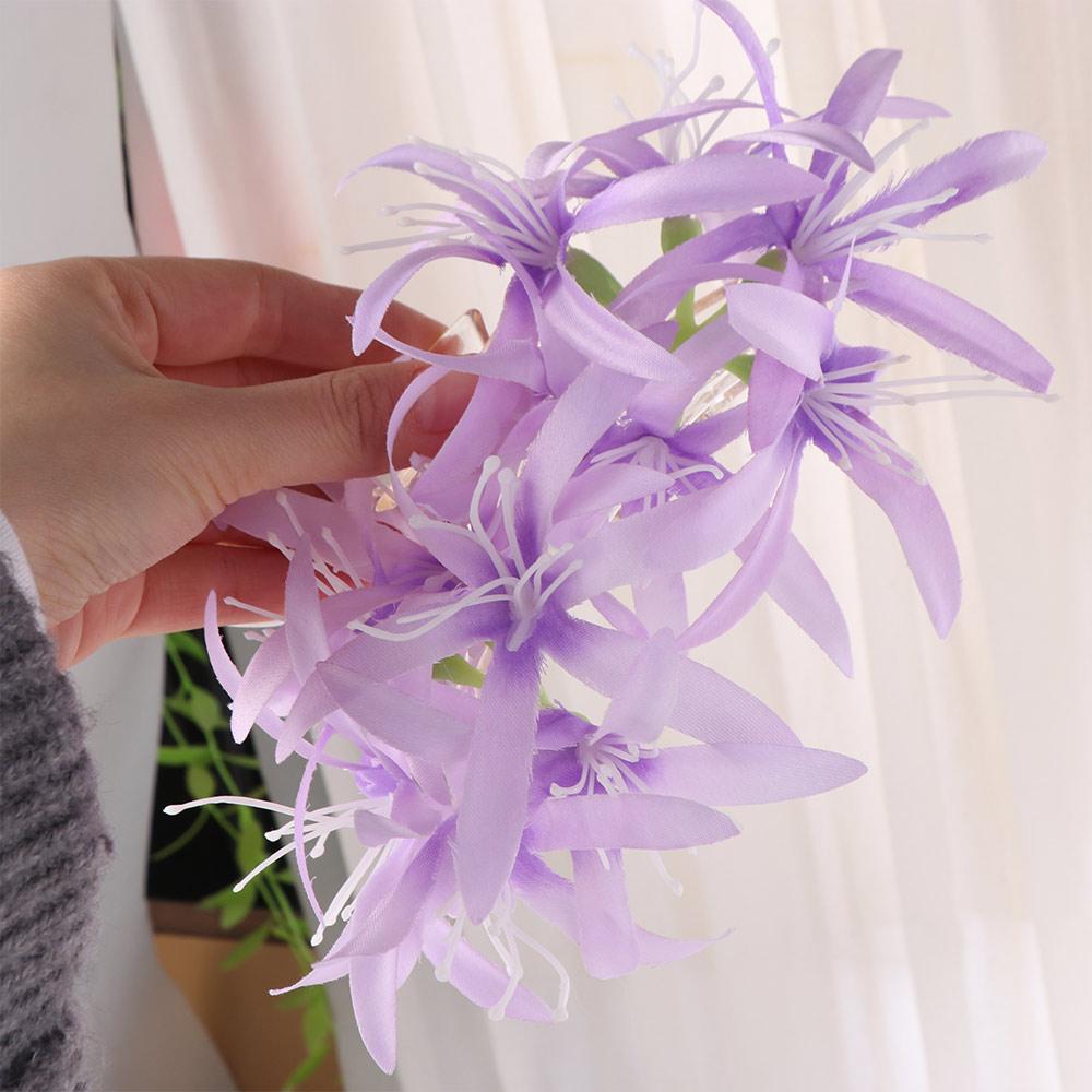 Elegante Blume Seitenclip Tagundnachtgleiche Blume Simulationsblume Greifclip Haiklammer Haarkralle Hanfu