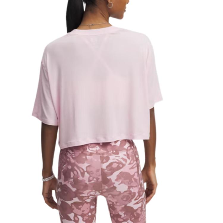Under Armour Meridian Casual Fashion Simple Versatile Short Sleeve Drop Shoulder T-Shirt Women Tops 6000860-647
