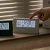 Termometro LED Termoigrometro Orologio Elettronico Multifunzione Misuratore di Temperatura Umidità Stazione Meteorologica per Casa con Allarme
