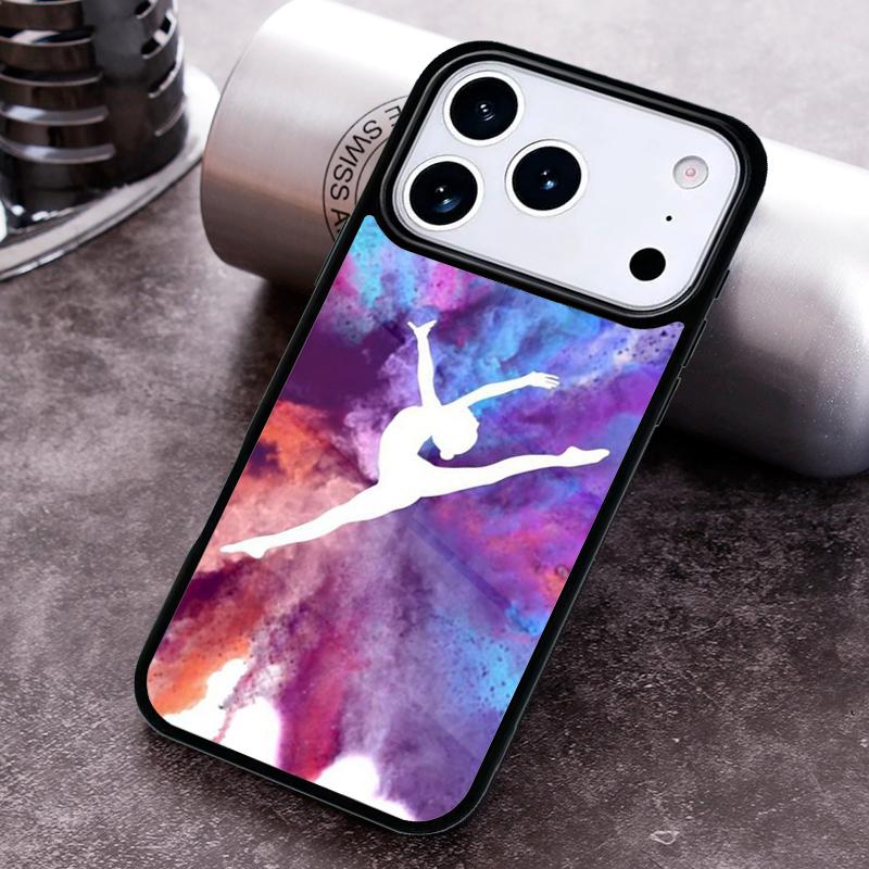 gymnastics silhouette Phone Case for iPhone 17 16 15 Pro Max Air 14 13 12 11 Plus Shockproof Cover