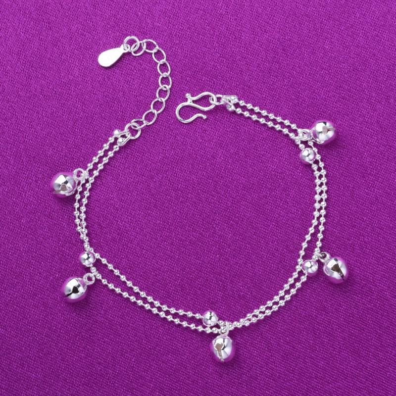 Silver Multi-layer Beaded Bracelet for Women - Fashionable Korean Style, Perfect Small Accessory or Gift