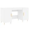 White Desk 140 X 50 X 75 Cm Particleboard