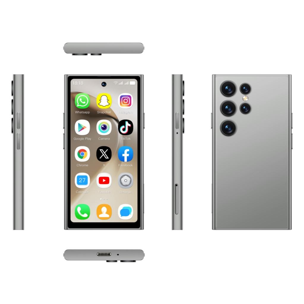 S26 PRO Mini 4G Smartphone 4,0 palce 2GB RAM 16GB ROM Duální kamera 2MP+5MP LTE Dual SIM Bluetooth Type-C Svítilna Odemykání obličejem Android Mobilní telefon