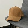 JYL TS DIY Corduroy Cap Unisex Autumn  Street Casual Sun Hat Corduroy