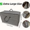 Heavy-Duty Foldable Storage Box - Under-Bed Organizer with Space-Portable Clothes & Bedding Storage Bin for Home, Dorm, Travel - Dustproof Fabric Bin