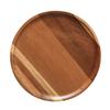 Traditional Japanese Elevated Serving Tray Natural Finish High Foot Display Tray for Food Fruits and Decors Storage