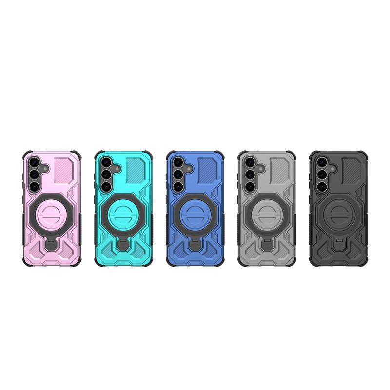 For Samsung Galaxy S25 Case Samsung S25 Cover Holder Magnetic Wireless Charging Protective Phone Cases For Samsung S25 Funda