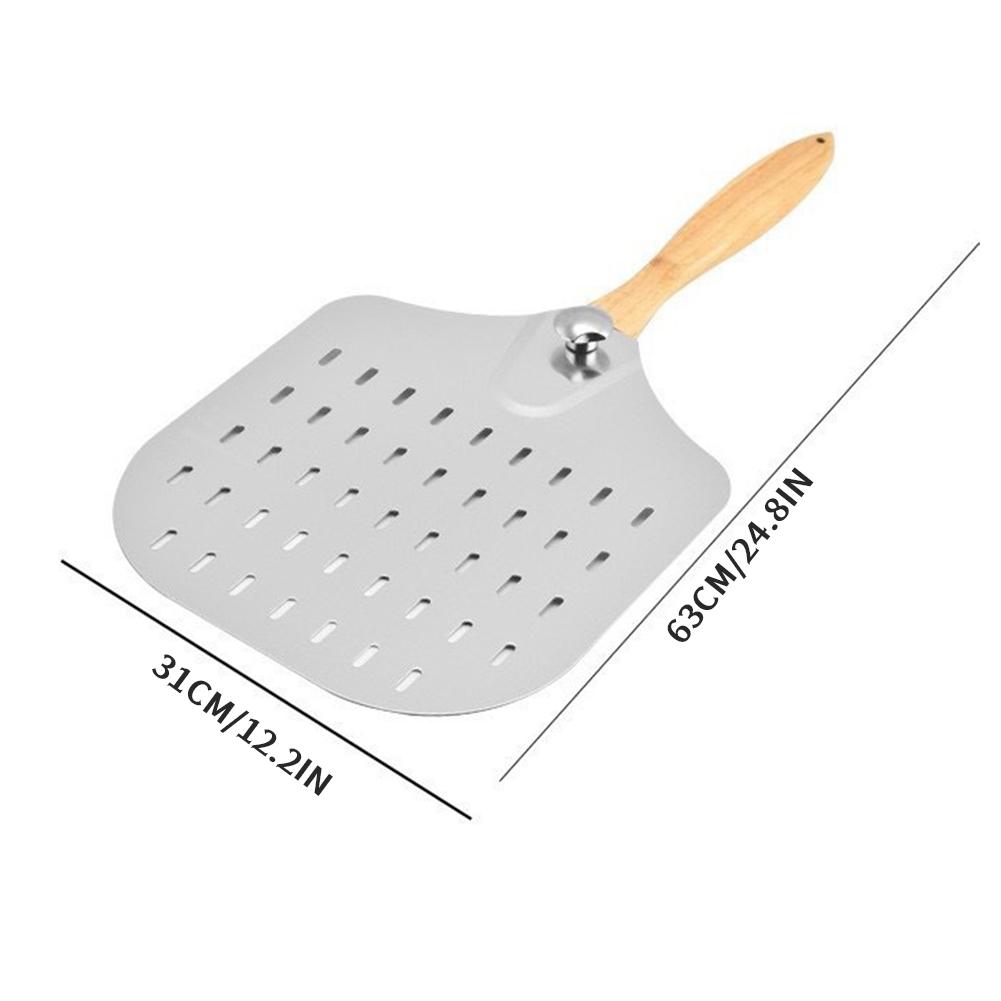 Pizza Peel Perforated Peel Foldable Pizza Turner Transfer Tool For Oven Grill Baking Pizza Stone Bread Pastry Kitchen Accessory