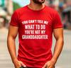 T-shirts Unisexes Coton T-shirt Unisexe Pour Unisexe Coupe Ajustée T-shirt Drôle Grand-père T-shirt Tu Ne Peux Pas Me Dire Quoi Faire Cadeau