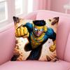 I-Invincible Pillow Superhero Anime Cushion Cover Linen Pillowcase Cover Soft Decor For Sofa Home Room