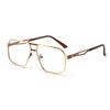 New Fashionable Double-barrel Eyeglass Frame - Luxurious Lightweight Metal Frame - Anti-blue Light Eyeglass Frame6001