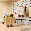 Durable Plastic Pen Container Biscuit Design Storage Bucket Desktop Organizer  Office