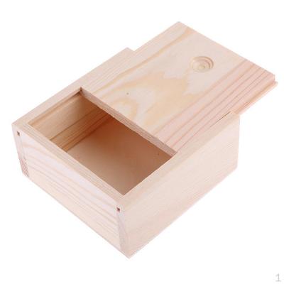 Small Plain Wooden Box Storage Organizer Case Container for Jewellery Gadgets Oil Bottles