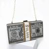 Moda creativă Poșetă cu strasuri pentru bani noi, 10.000 de dolari, genți de stivă de bani, genți de seară, pe umăr, geantă pentru cină de nuntă