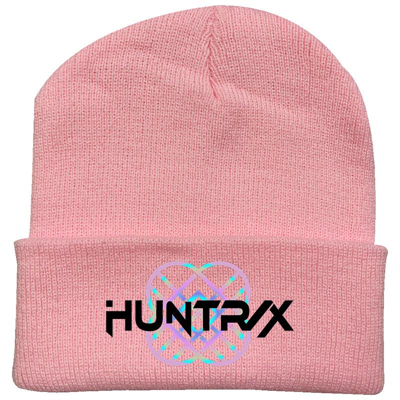 Peripheral Knitted Hat Curled Wool Hat Printed Doudou Hat Outdoor Cold Hat Adult