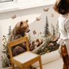 Fairy Tale Animal Wall Sticker for Kindergarten Classroom Removable Cartoon Forest Decor