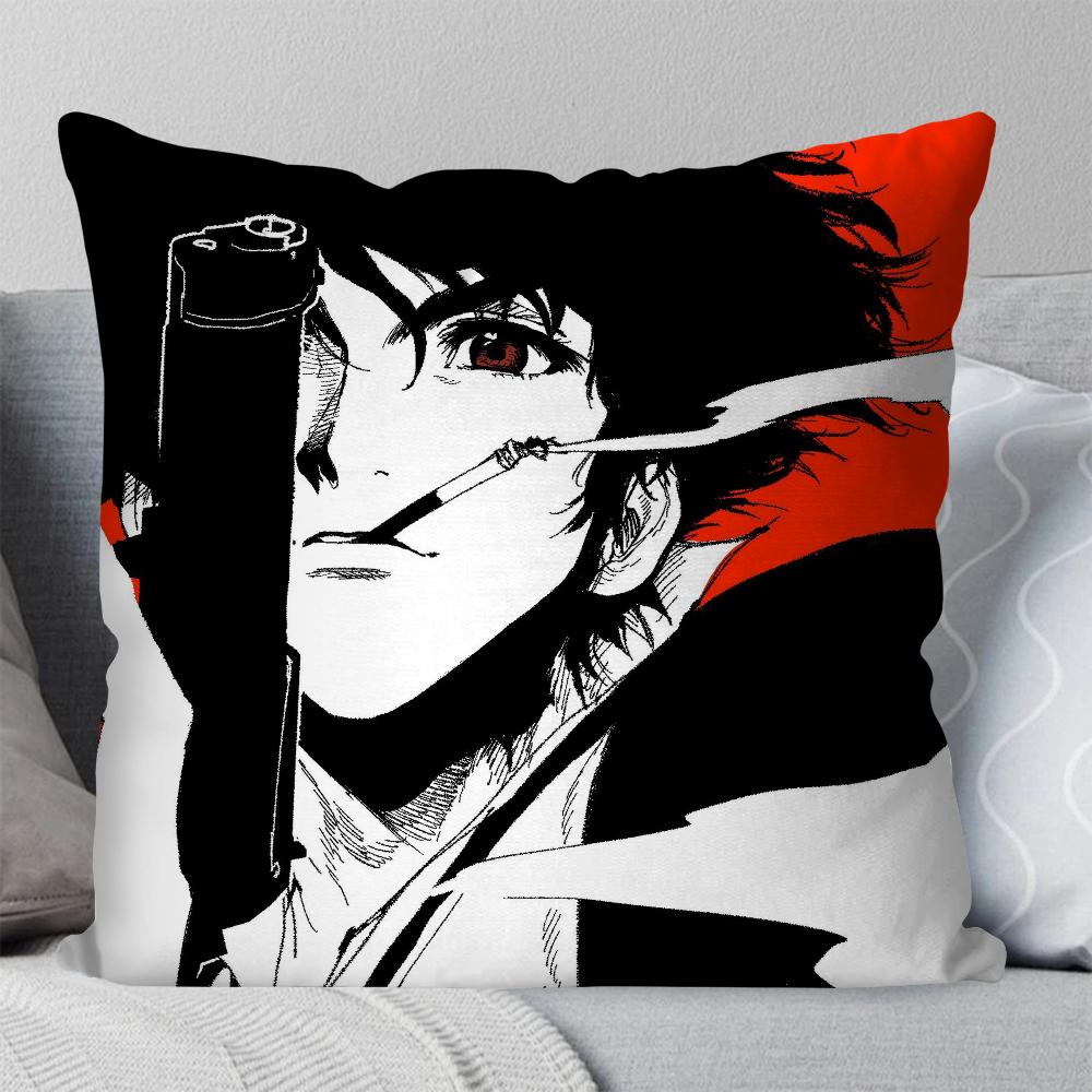 Animation C-Cowboy B-Bebop Spike Pillow Case Square Pillow Bedroom Sofa Leisure Comfort CushionLiving Room Home Decoration 40X40