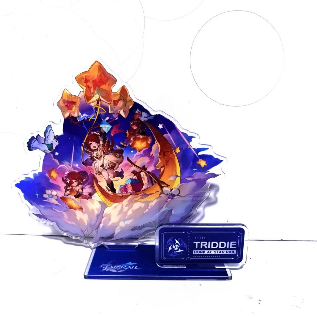Game Figure Honkai: Star Rail Sunday Jiao Qiu Yunli Firefly Jingliu Acrylic Stand Model Plate Cosplay Anime Keychain Fans Gift