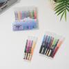 12-Color Quick-Dry Rollerball Pen Set - Large Capacity, Water-Based, Multi-Color for Students and Journaling
