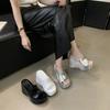 2025 Summer Thick-soled Slippers High-end Outer Wear Foreign-style Women's Non-slip Comfortable Slippers Niche Design Cool Slippers