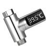 LED Digital 5.85 degrees C Shower Thermometer Self-Generating Real-Time Water   Temperature Monitor Thermometer with 360 degrees  Rotating Screen f