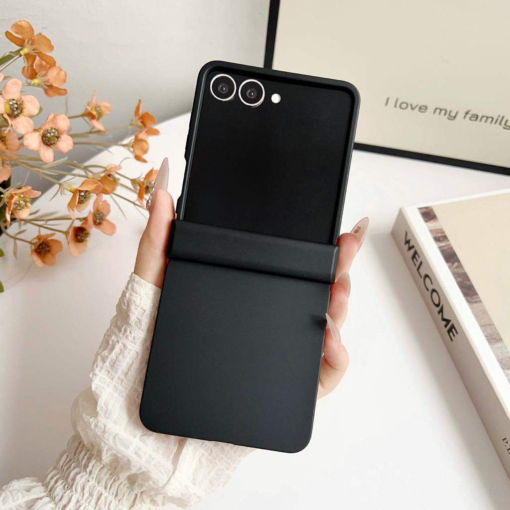 Z Flip7 FE Dopamine Candy Color Matte Phone Case for Samsung Galaxy Z Flip 7 6 5 Flip 4 3 5G Hinge Protective Hard Back Cover
