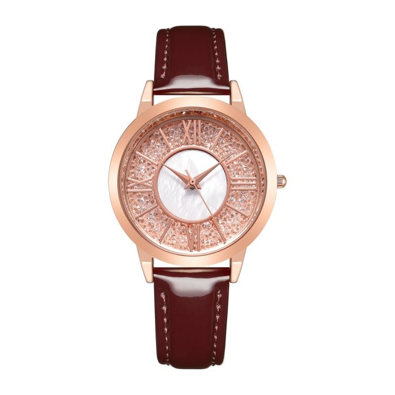 Creative Light Luxury Gypsy Quicksand Watch Ladies Retro Large Dial Belt Waterproof Quartz Watch