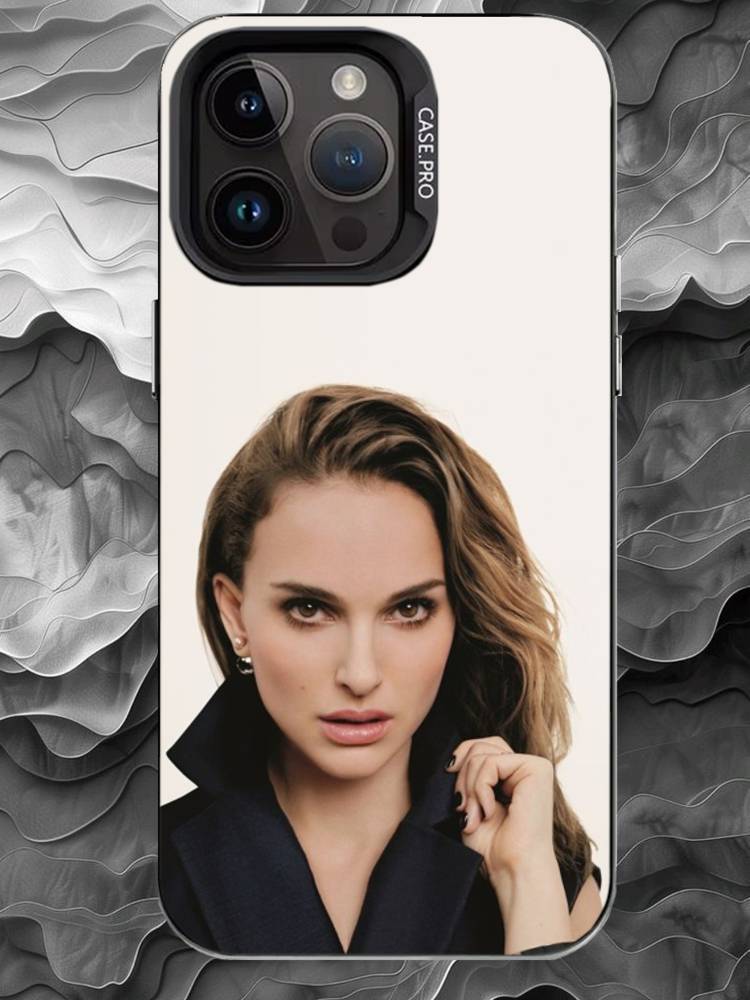 N-Natalie Portman Phone Case For iPhone 17 16 15 14 13 12 11 Pro Max Plus Silver Matte Black Cover