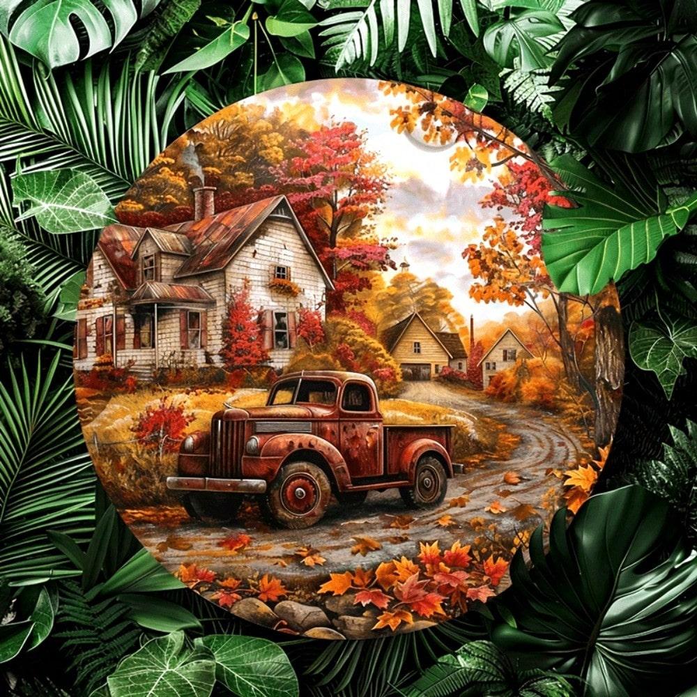 Flat Metal Sign 2D, Wall Art Home Decor, Vintage Bar Cave Man Cave Garage Decoration Tin Plaque