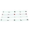 Compatible Tesla Model 3 & Y Car Emblems: Front & Rear Metal 90D English Letter Logos
