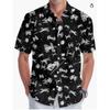 A new large-size men's fashion digital printing short-sleeved shirt in summer from the source manufacturer